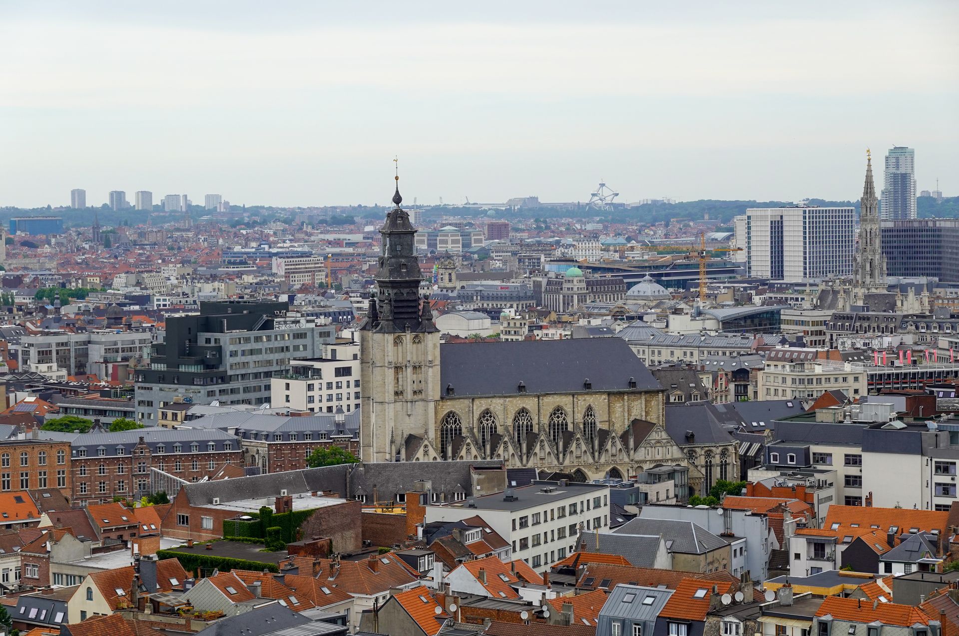 Vue panoramique de Bruxelles et de ses toitures